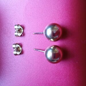 14K Gold Ball Stud Earrings